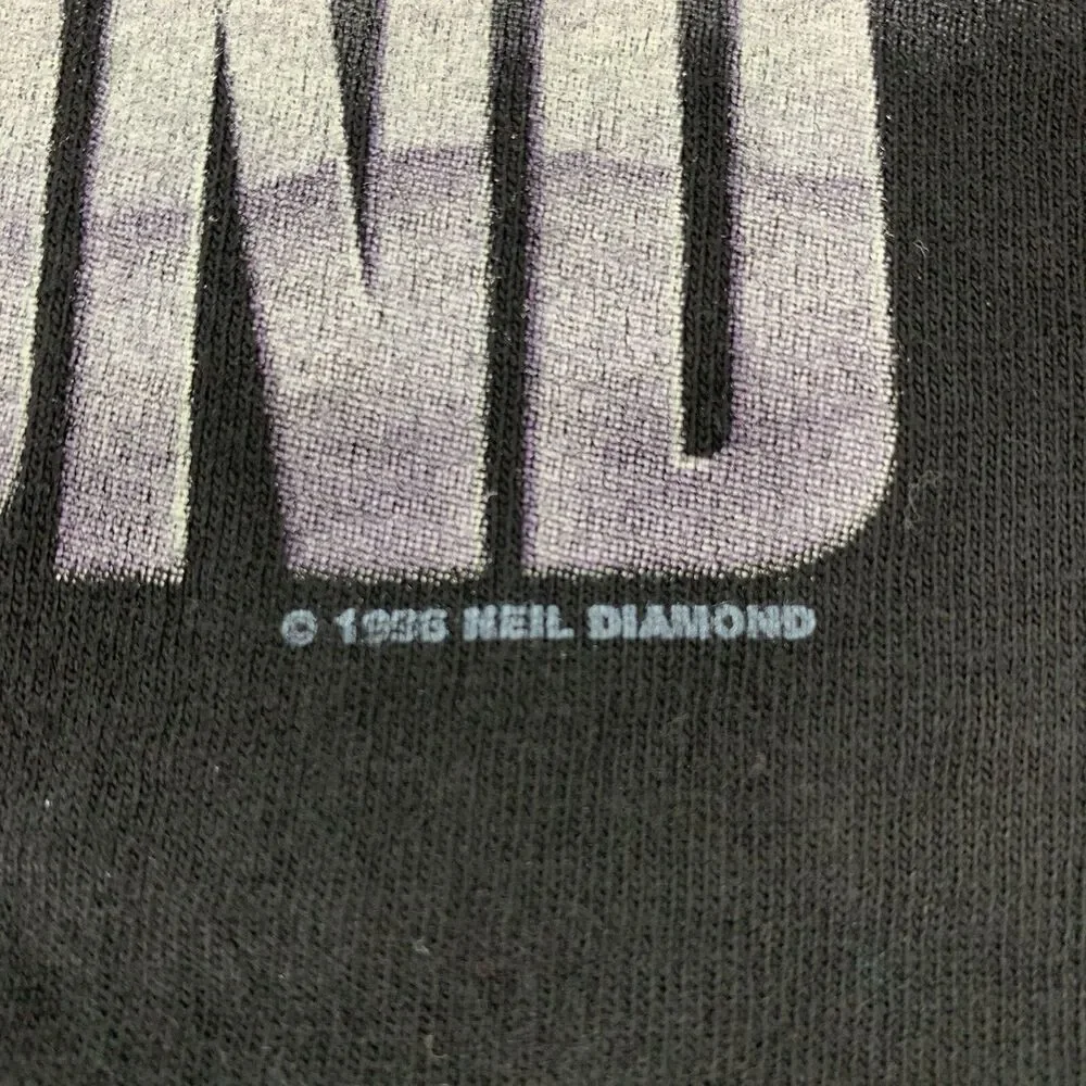 Vintage NEIL DIAMOND On The Road World Tour 1996-1997 Motorcycle Biker Shirt XL - Picture 7 of 7